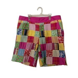 Ladies‎ Lilly Pulitzer palm Beach Fit Patchwork Shorts Sz 10